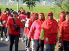 Jalan Sehat Bersama Ibu Bupati di Desa Ngalas