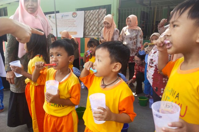 TK Pertiwi Desa Sumberejo Kec Klaten Selatan,  Ikut Meriahkan HKN ke-59