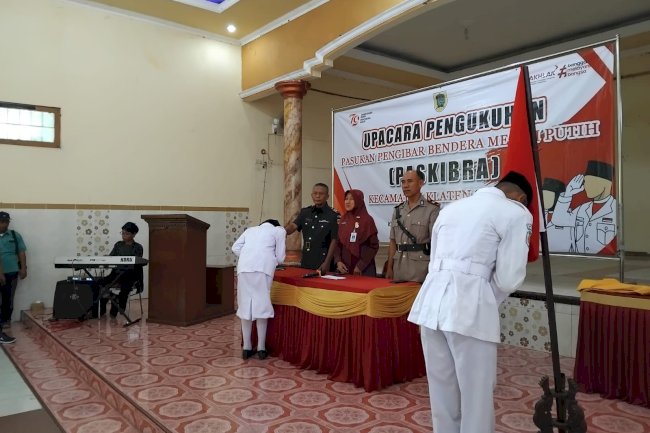 Pengukuhan Paskibra Kecamatan Klaten Selatan