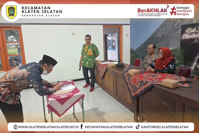 Deklarasi Damai Desa Karanglo Bebas dari Perjudian Digelar di Balai Desa