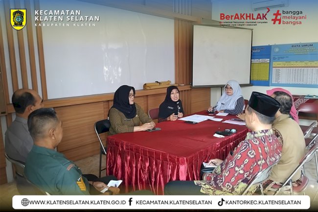 Rakor Persiapan Idul Fitri 1446 H di Kecamatan Klaten Selatan