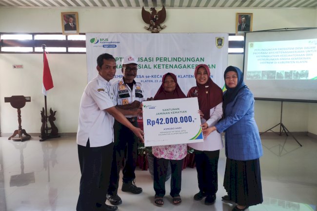 Optimalisasi Perlindungan Jaminan Sosial Ketenagakerjaan untuk Lembaga Desa di Klaten Selatan