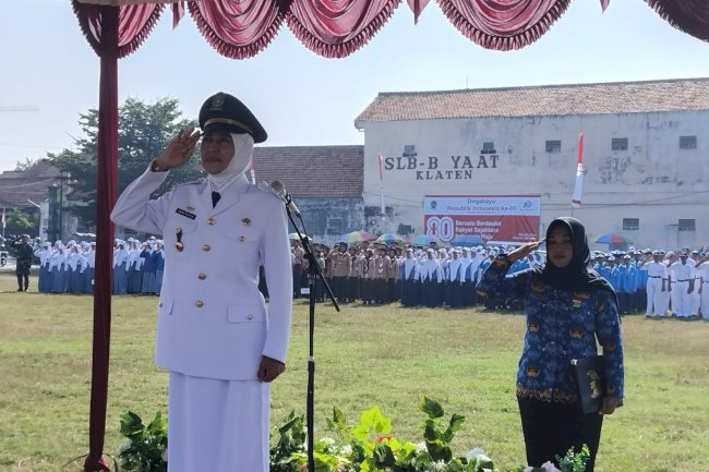 HUT RI ke-80, Klaten Selatan Gelar Upacara dengan Penuh Khidmat