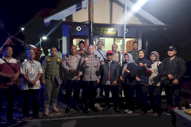 Satlinmas Kampung Damaran Diapresiasi dalam Monitoring Kondusivitas Trantibumlinmas