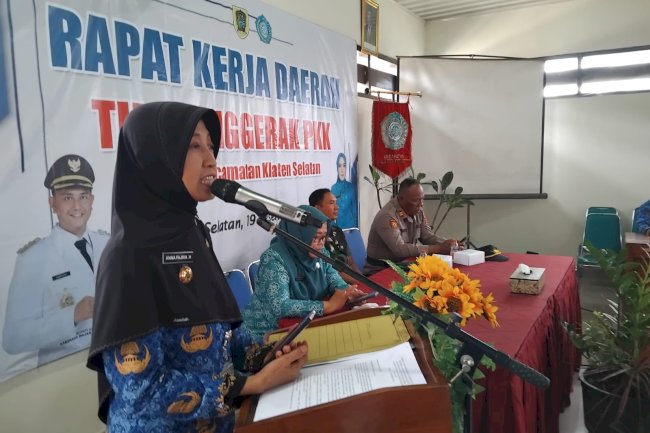 Rapat Kerja Daerah TP PKK Kecamatan Klaten Selatan Tahun 2025