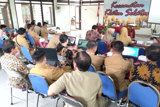 Proses Input dan Posting APBDes Tahun Anggaran 2026 di Kecamatan Klaten Selatan