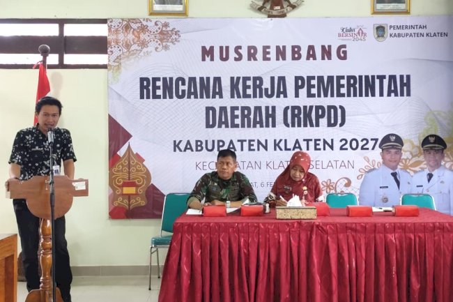 Musrenbang Kecamatan Klaten Selatan Bahas Prioritas Penanganan Sampah