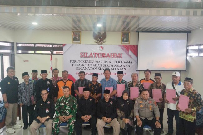 Silaturahmi PKUB Kecamatan Klaten Selatan, Perkuat Komitmen Lintas Agama dalam Tanggap Kebencanaan
