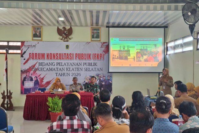 Forum Konsultasi Publik Kecamatan Klaten Selatan Bahas Peningkatan Pelayanan dan Tata Kelola Pemerintahan