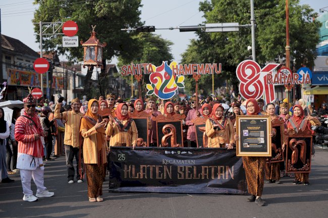 Kecamatan Klaten Selatan Meriahkan Karnaval Budaya Kabupaten Klaten 2026