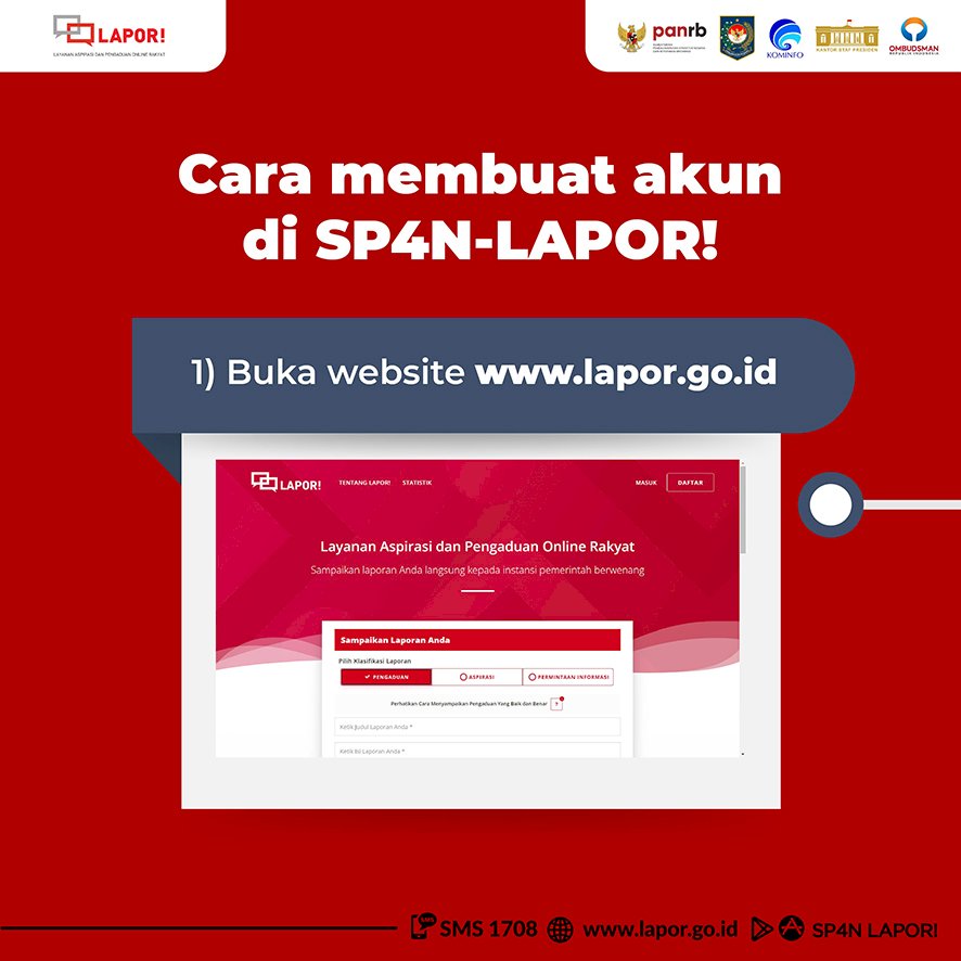 Layanan Aspirasi dan Pengaduan Online Rakyat (SP4N-LAPOR!)