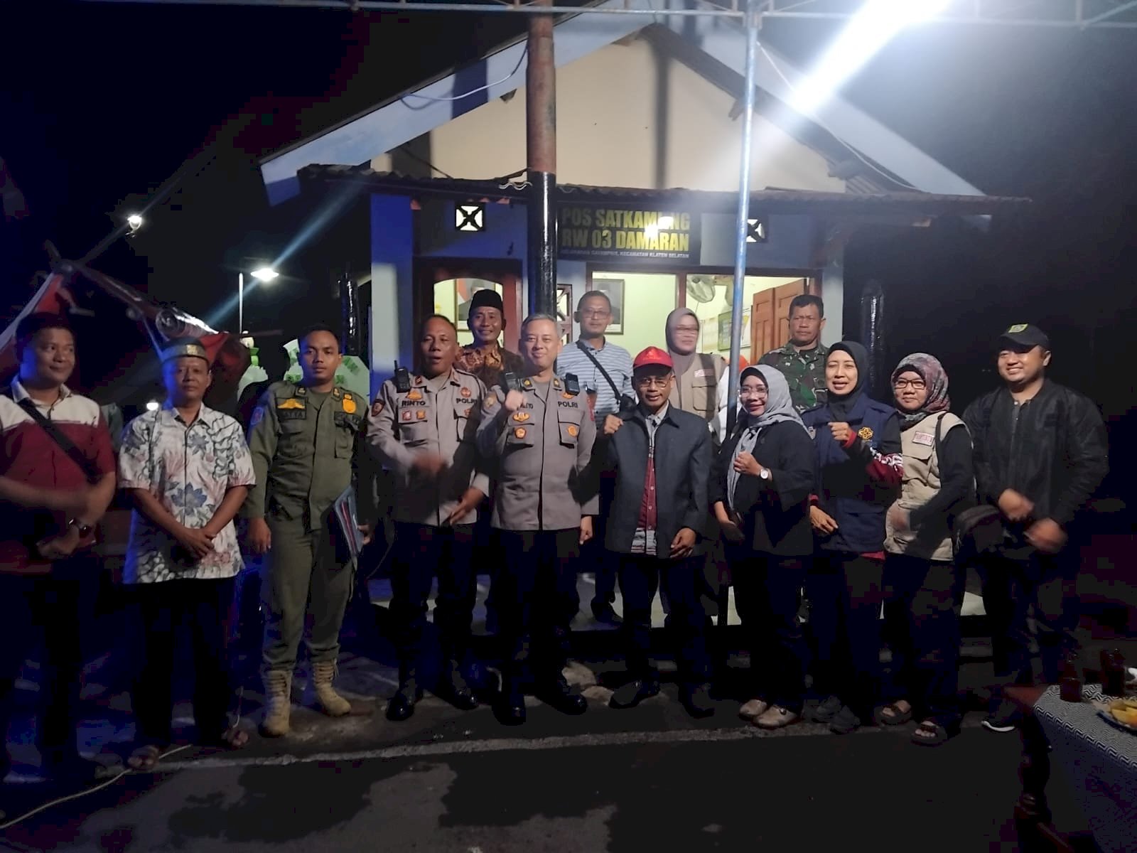 Satlinmas Kampung Damaran Diapresiasi dalam Monitoring Kondusivitas Trantibumlinmas