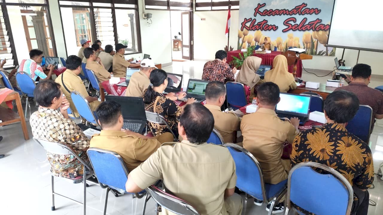 Proses Input dan Posting APBDes Tahun Anggaran 2026 di Kecamatan Klaten Selatan