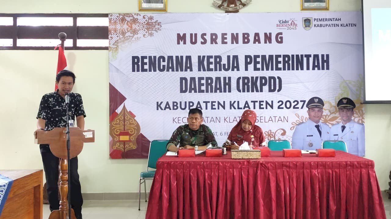 Musrenbang Kecamatan Klaten Selatan Bahas Prioritas Penanganan Sampah