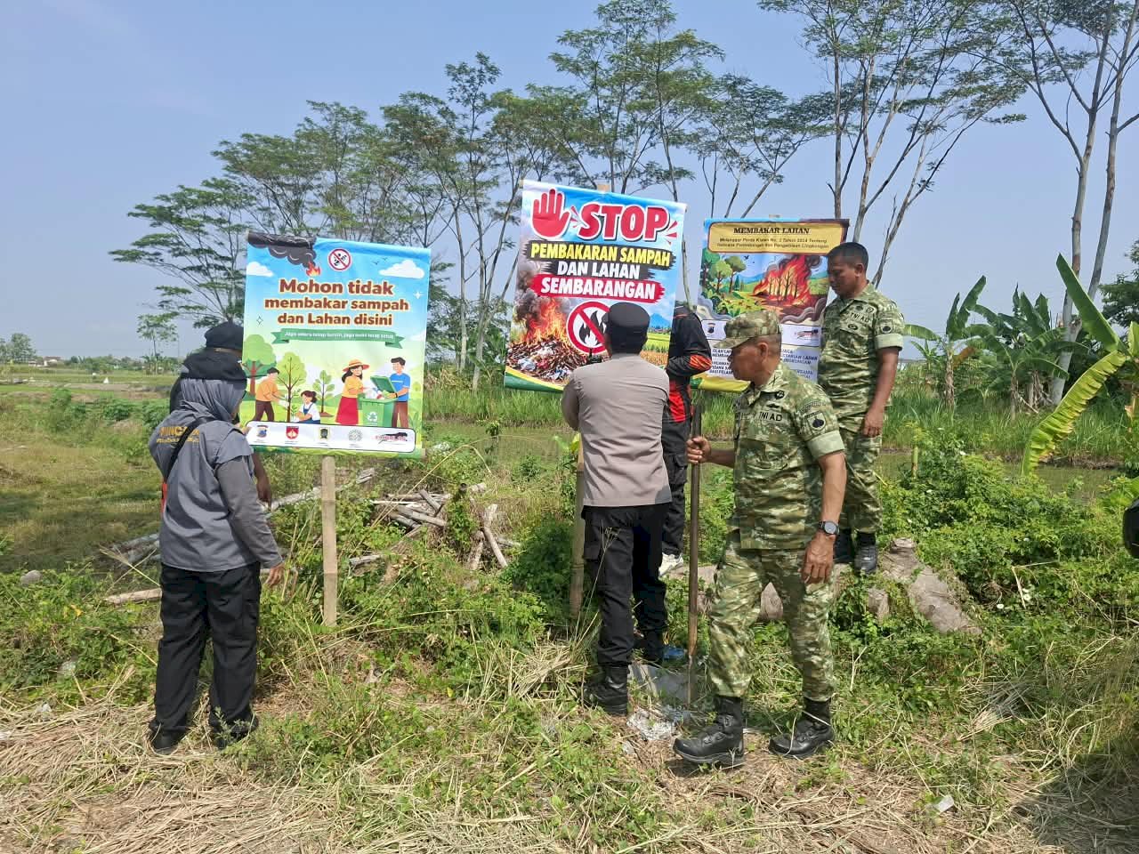 Tim Kencana Bersama Relawan dan TNI-Polri Gelar Sosialisasi Pengurangan Risiko Bencana di Klaten Selatan
